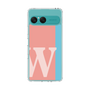 スリムプロテクションケース［ オリジナル - initial color line - W pink ］
