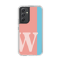 スリムプロテクションケース［ オリジナル - initial color line - W pink ］