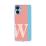 スリムプロテクションケース［ オリジナル - initial color line - W pink ］