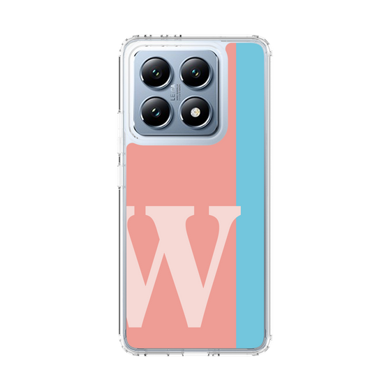 スリムプロテクションケース［ オリジナル - initial color line - W pink ］