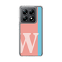 スリムプロテクションケース［ オリジナル - initial color line - W pink ］
