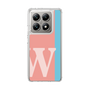 スリムプロテクションケース［ オリジナル - initial color line - W pink ］