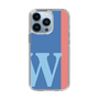 スリムプロテクションケース［ オリジナル - initial color line - W blue ］