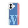 スリムプロテクションケース［ オリジナル - initial color line - W blue ］