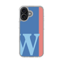 スリムプロテクションケース［ オリジナル - initial color line - W blue ］