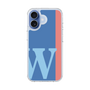スリムプロテクションケース［ オリジナル - initial color line - W blue ］
