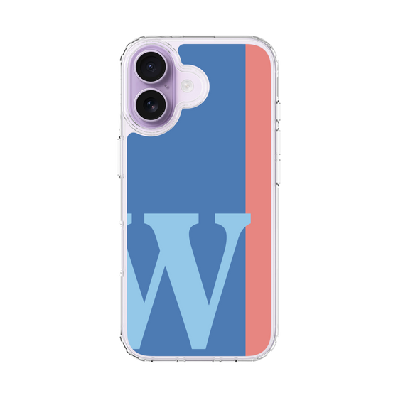 スリムプロテクションケース［ オリジナル - initial color line - W blue ］