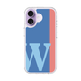 スリムプロテクションケース［ オリジナル - initial color line - W blue ］