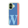スリムプロテクションケース［ オリジナル - initial color line - W blue ］