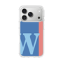 スリムプロテクションケース［ オリジナル - initial color line - W blue ］