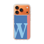 スリムプロテクションケース［ オリジナル - initial color line - W blue ］