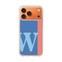 スリムプロテクションケース［ オリジナル - initial color line - W blue ］