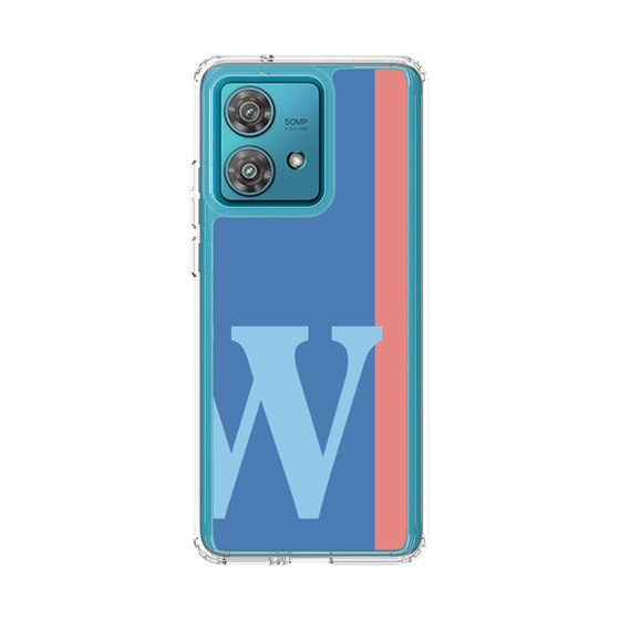 スリムプロテクションケース［ オリジナル - initial color line - W blue ］