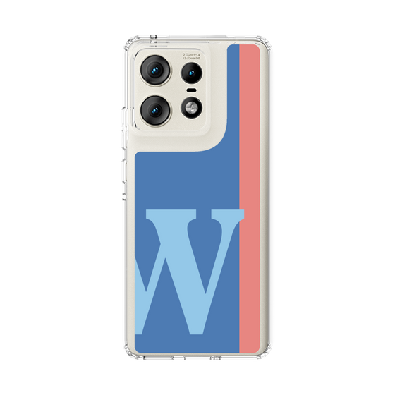 スリムプロテクションケース［ オリジナル - initial color line - W blue ］
