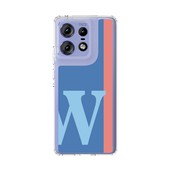 スリムプロテクションケース［ オリジナル - initial color line - W blue ］
