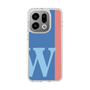 スリムプロテクションケース［ オリジナル - initial color line - W blue ］