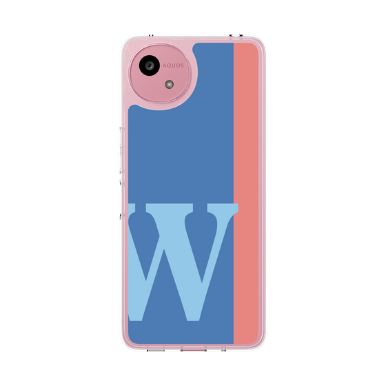 スリムプロテクションケース［ オリジナル - initial color line - W blue ］