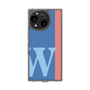 スリムプロテクションケース［ オリジナル - initial color line - W blue ］