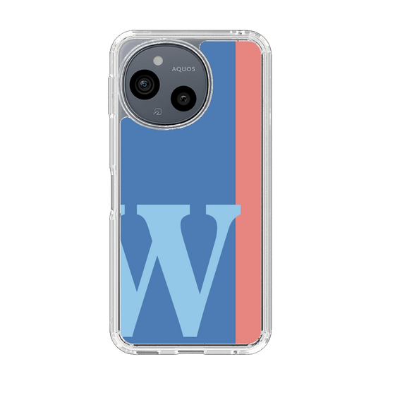 スリムプロテクションケース［ オリジナル - initial color line - W blue ］