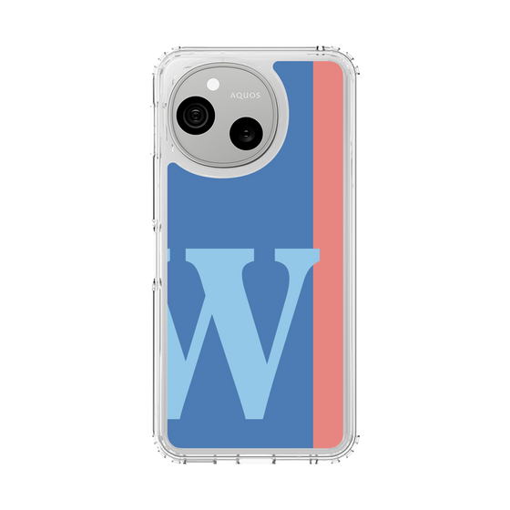 スリムプロテクションケース［ オリジナル - initial color line - W blue ］