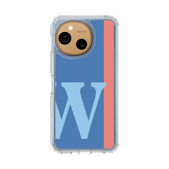 スリムプロテクションケース［ オリジナル - initial color line - W blue ］