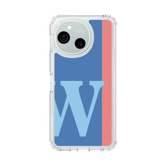 スリムプロテクションケース［ オリジナル - initial color line - W blue ］