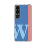 スリムプロテクションケース［ オリジナル - initial color line - W blue ］