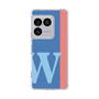 スリムプロテクションケース［ オリジナル - initial color line - W blue ］