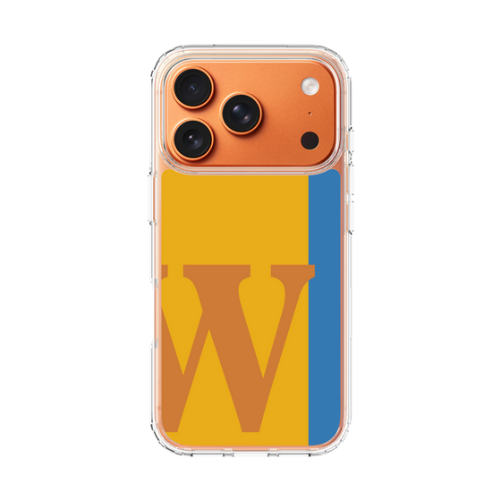 スリムプロテクションケース［ オリジナル - initial color line - W orange ］
