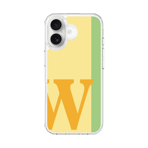 スリムプロテクションケース［ オリジナル - initial color line - W yellow ］