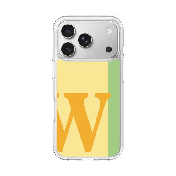 スリムプロテクションケース［ オリジナル - initial color line - W yellow ］