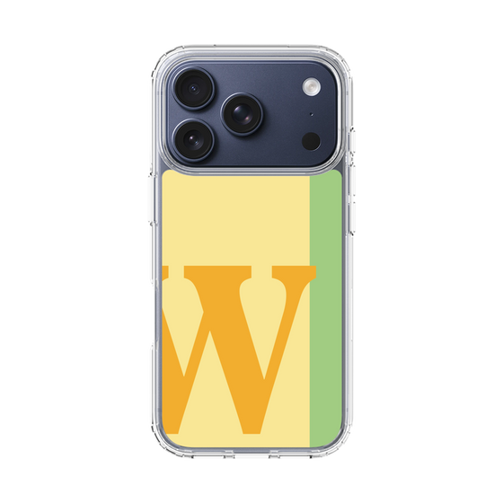 スリムプロテクションケース［ オリジナル - initial color line - W yellow ］