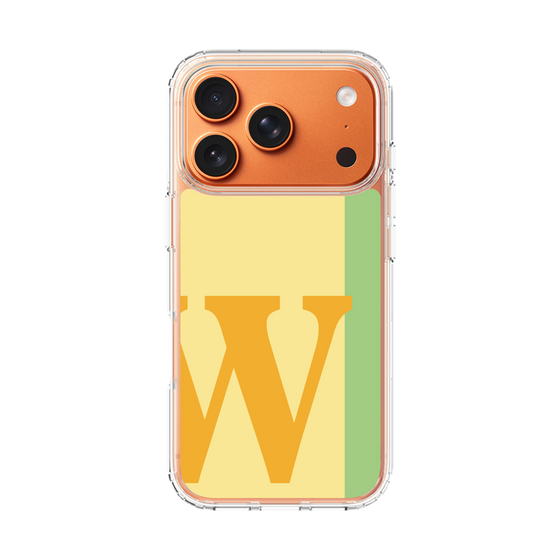 スリムプロテクションケース［ オリジナル - initial color line - W yellow ］