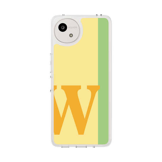 スリムプロテクションケース［ オリジナル - initial color line - W yellow ］