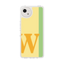 スリムプロテクションケース［ オリジナル - initial color line - W yellow ］