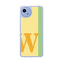 スリムプロテクションケース［ オリジナル - initial color line - W yellow ］
