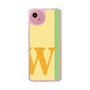 スリムプロテクションケース［ オリジナル - initial color line - W yellow ］