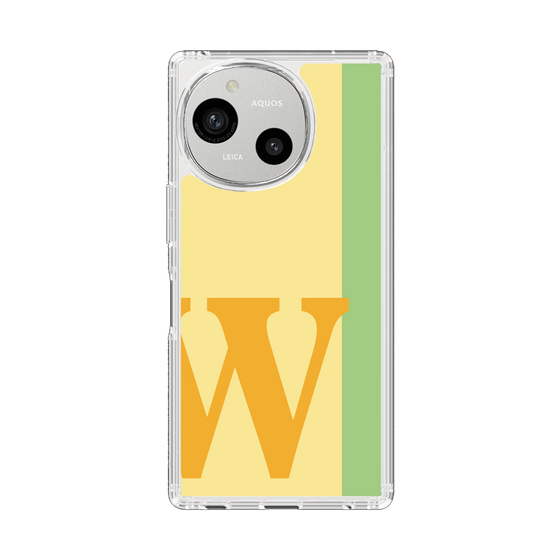スリムプロテクションケース［ オリジナル - initial color line - W yellow ］