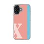 スリムプロテクションケース［ オリジナル - initial color line - X pink ］