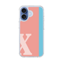 スリムプロテクションケース［ オリジナル - initial color line - X pink ］