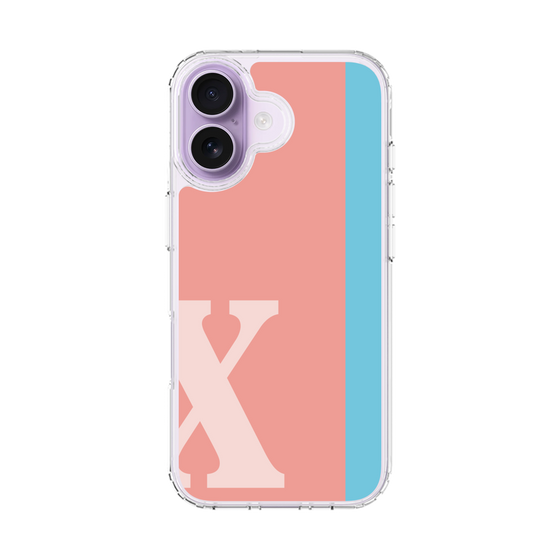 スリムプロテクションケース［ オリジナル - initial color line - X pink ］