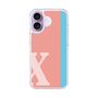 スリムプロテクションケース［ オリジナル - initial color line - X pink ］