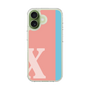スリムプロテクションケース［ オリジナル - initial color line - X pink ］