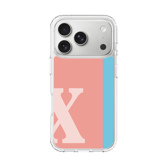 スリムプロテクションケース［ オリジナル - initial color line - X pink ］