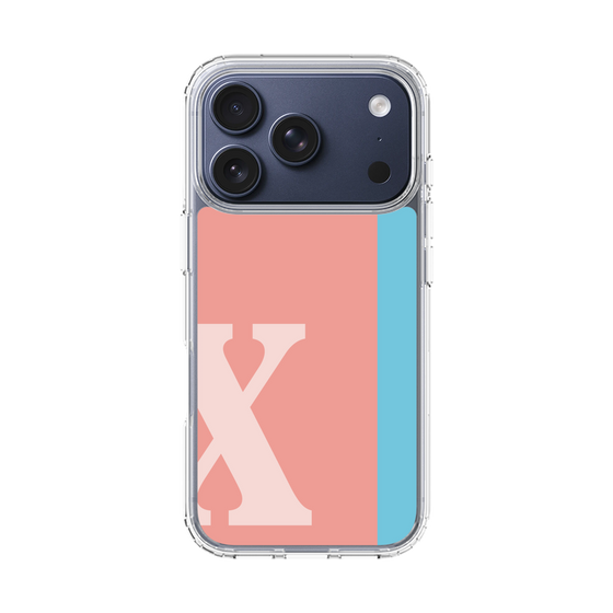 スリムプロテクションケース［ オリジナル - initial color line - X pink ］