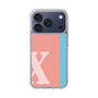 スリムプロテクションケース［ オリジナル - initial color line - X pink ］