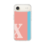 スリムプロテクションケース［ オリジナル - initial color line - X pink ］