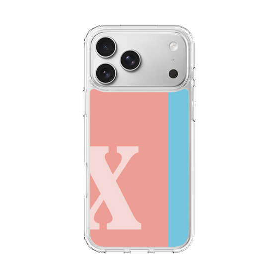 スリムプロテクションケース［ オリジナル - initial color line - X pink ］