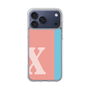 スリムプロテクションケース［ オリジナル - initial color line - X pink ］