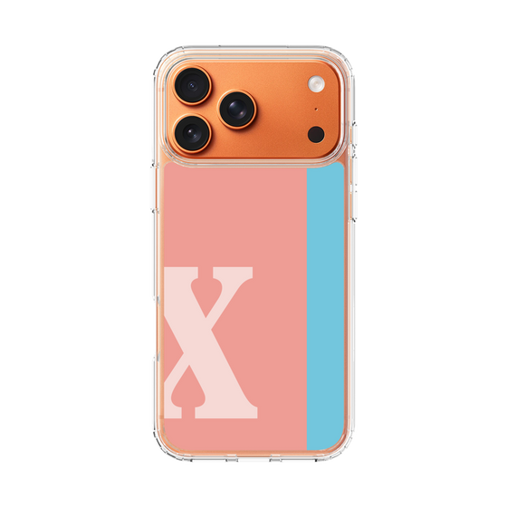 スリムプロテクションケース［ オリジナル - initial color line - X pink ］